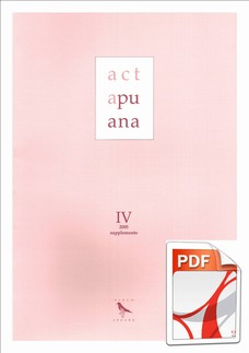 Acta Apuana IV suppl. (2005)